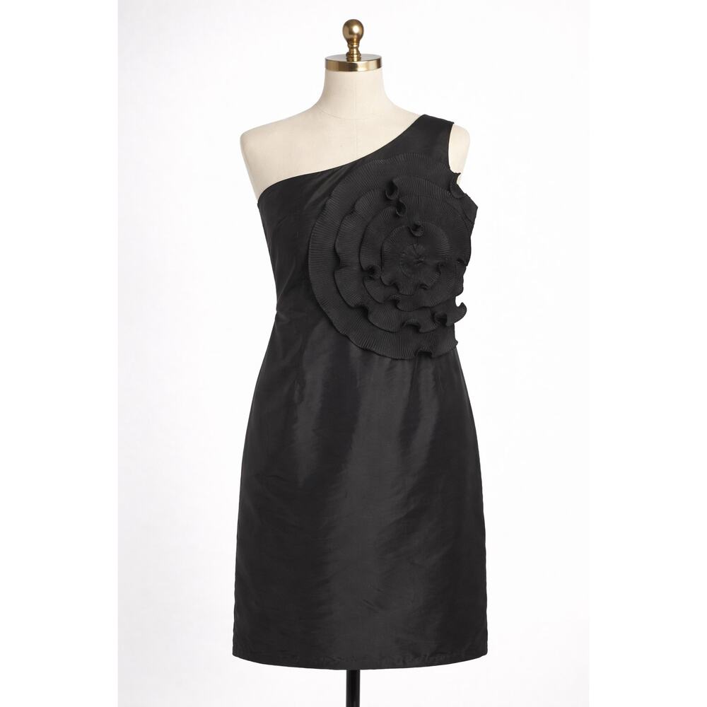 Laundry by Design | Black Floral One Shoulder Dress 10